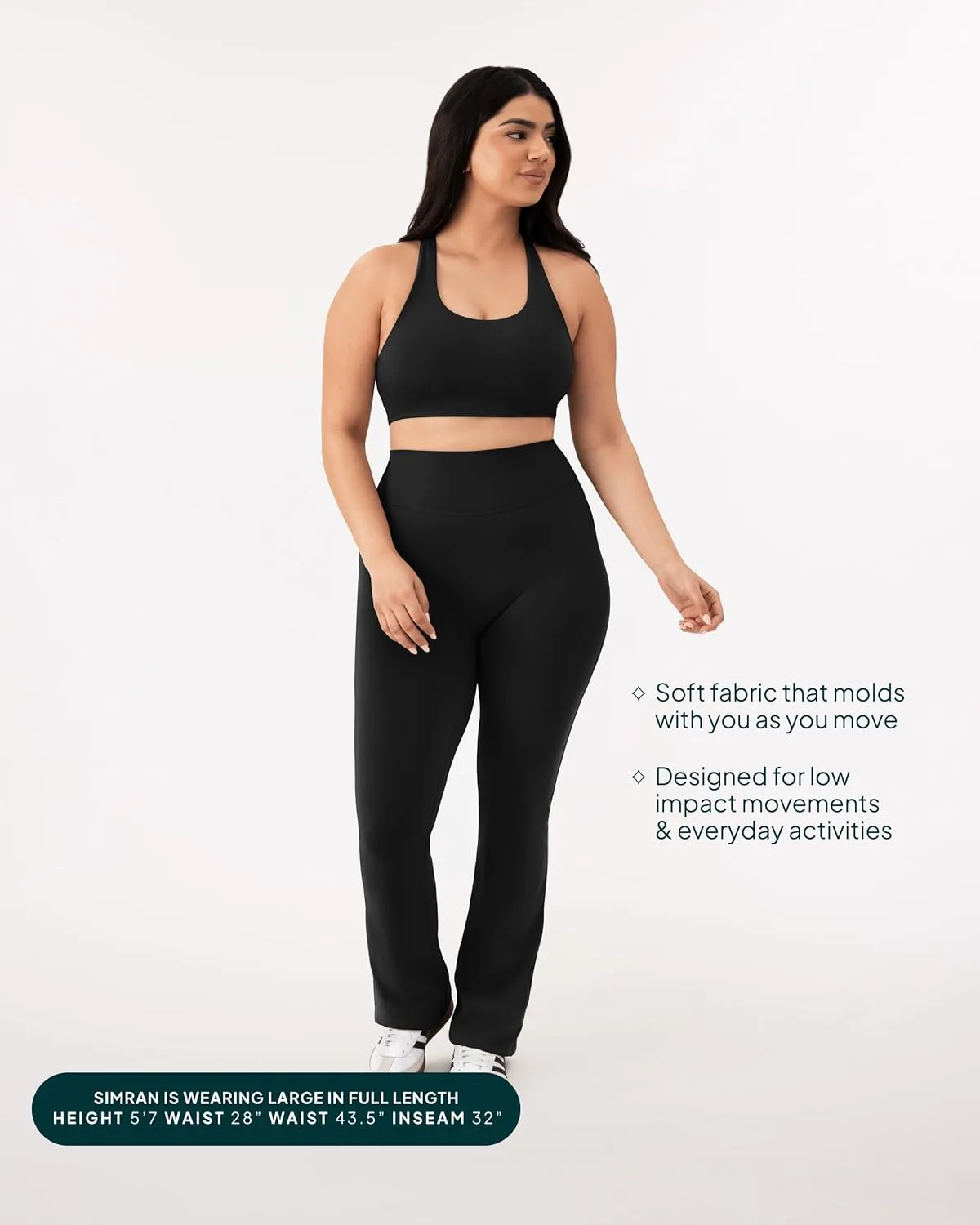 PAVOI ACTIVE High Waisted Flare Leggings for Women - Buttery Soft Bell Bottom Workout Flared Wide Leg Yoga Pants - FlexFlow