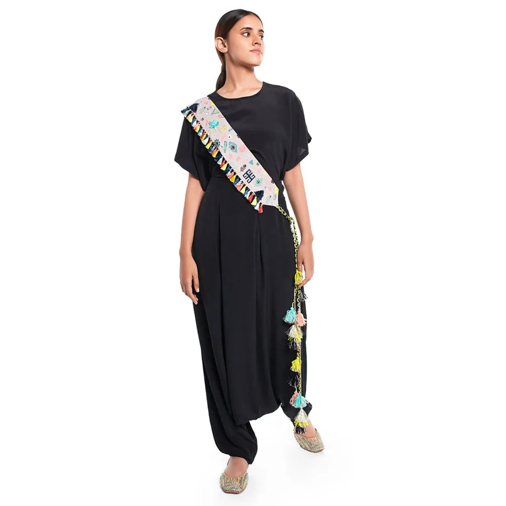 PS Accessories by Payal Singhal Payal Singhal Purple Embroidered Belt