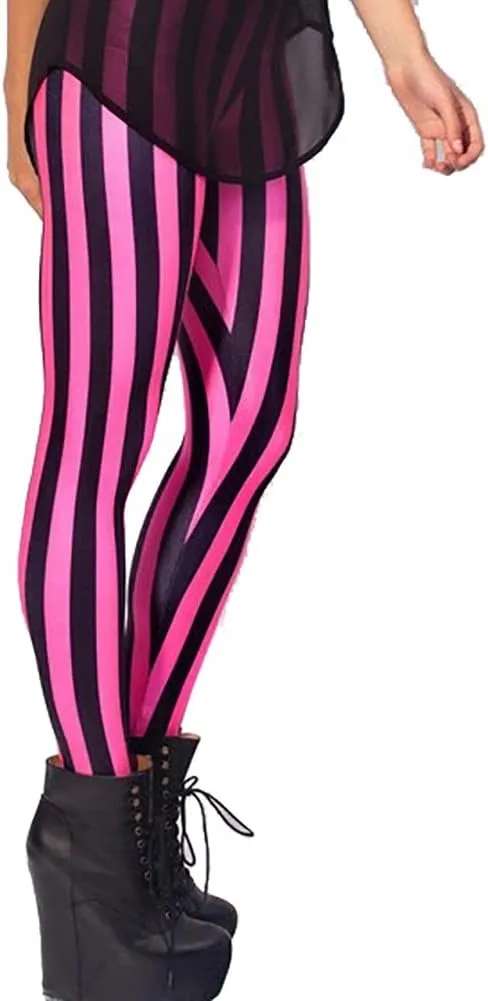 QZUnique Leggings for Women, Halloween Full-Length Printed Legging Footless Elastic Yoga Pants, Regular and Plus Size