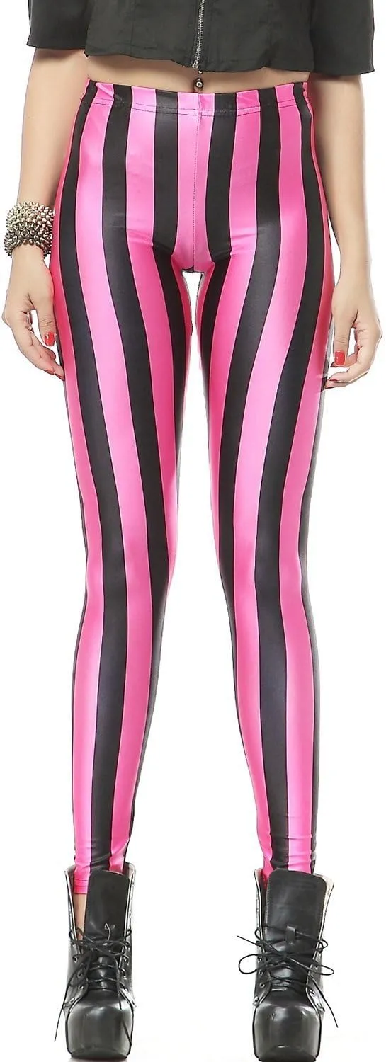 QZUnique Leggings for Women, Halloween Full-Length Printed Legging Footless Elastic Yoga Pants, Regular and Plus Size