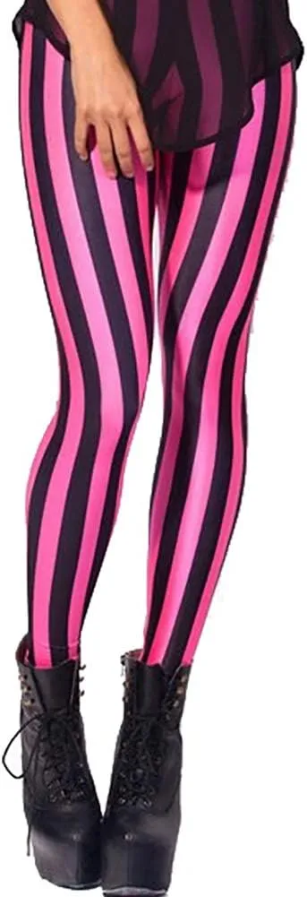QZUnique Leggings for Women, Halloween Full-Length Printed Legging Footless Elastic Yoga Pants, Regular and Plus Size