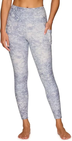 RBX Active Womens Ultra Hold Squat Proof 7/8 Ankle Length Printed Running Yoga Legging with Pockets