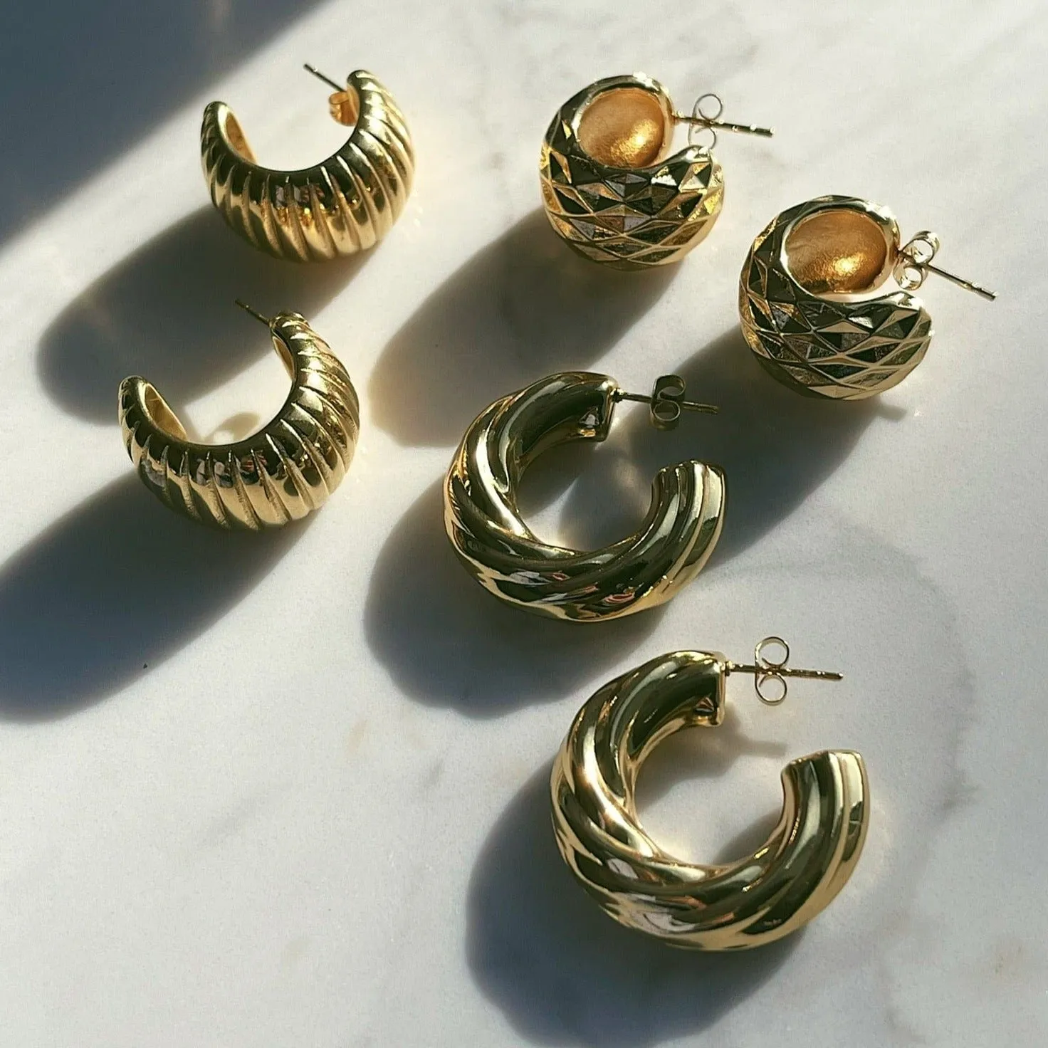 Reflect Hoop Earrings