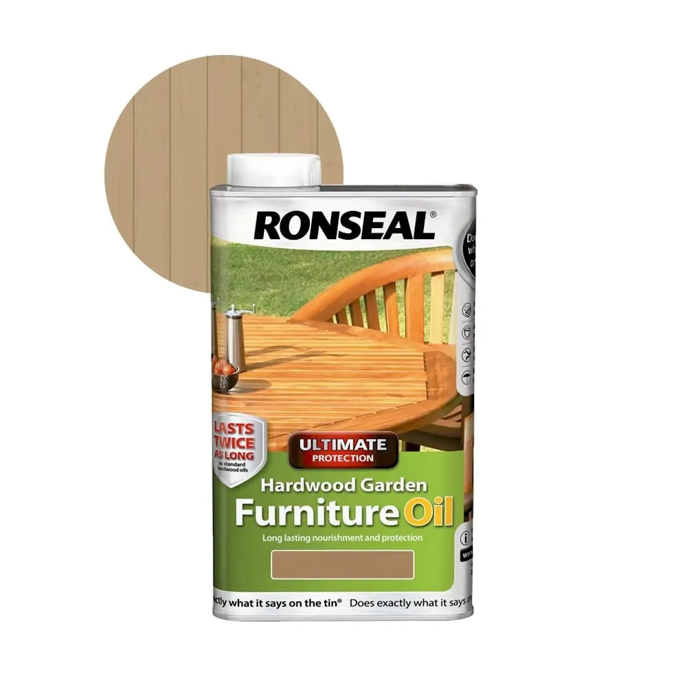 Ronseal Ultimate Protection Hardwood Garden Furniture Oil
