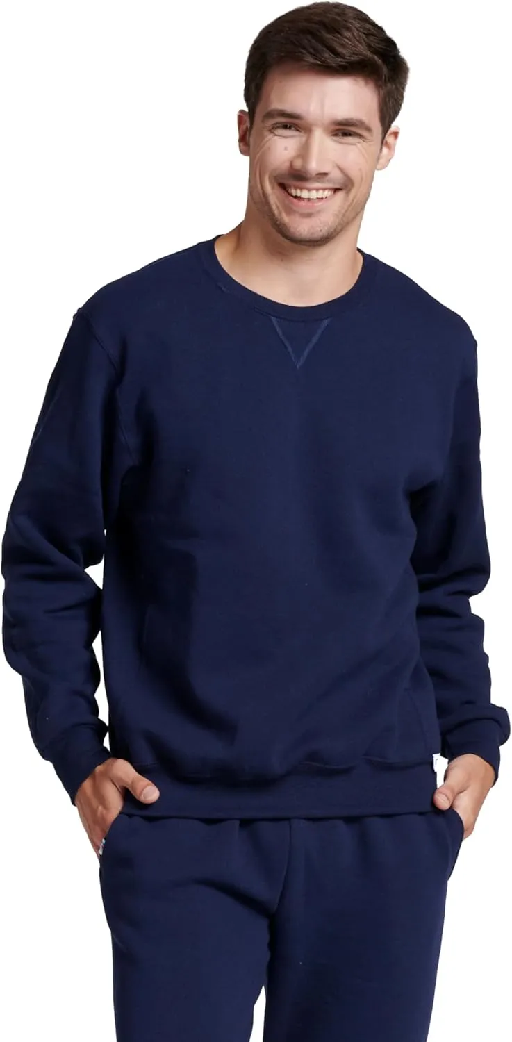 Russell Athletic Men's Dri-Power Fleece Sweatshirts, Moisture Wicking, Cotton Blend, Relaxed Fit, Sizes S-4x