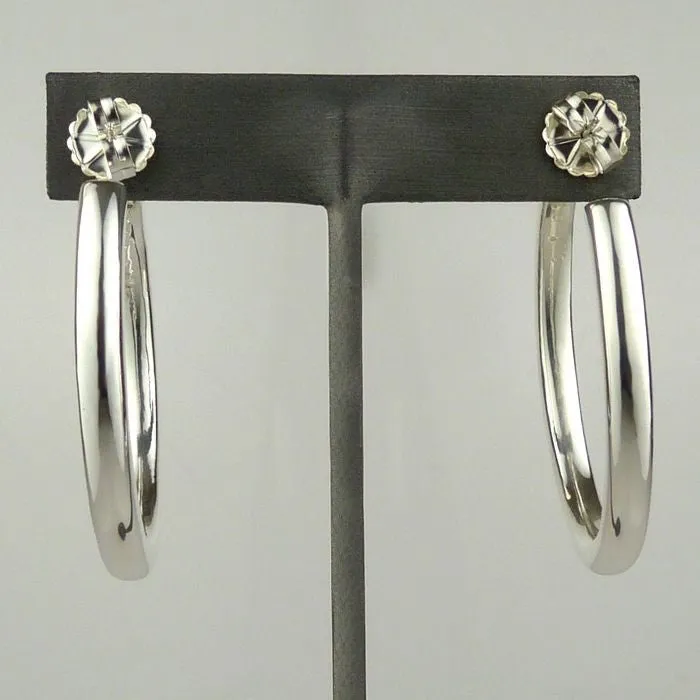 Simon Sebbag Sterling Silver 2 " Round Hoop Earring E2821