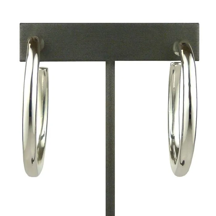 Simon Sebbag Sterling Silver 2 " Round Hoop Earring E2821