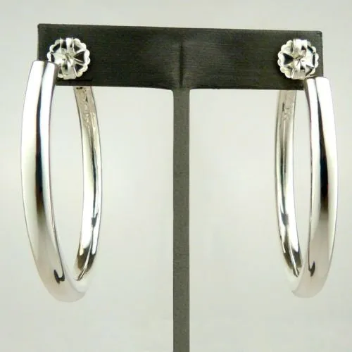 Simon Sebbag Sterling Silver 2.25 " Round Hoop Earring E2820