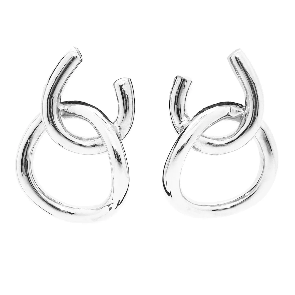 Simon Sebbag Sterling Silver Double Open Circle Earring E2950