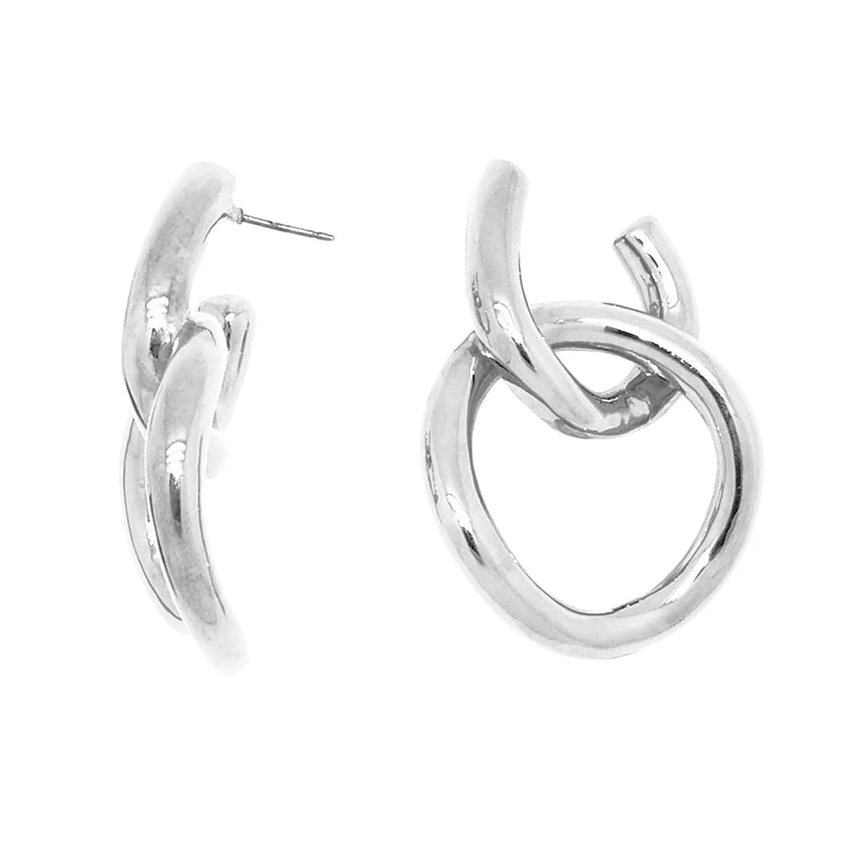 Simon Sebbag Sterling Silver Double Open Circle Earring E2950