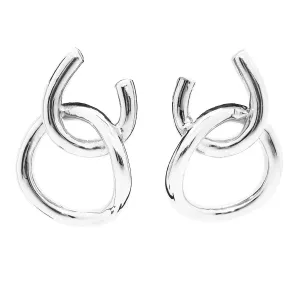 Simon Sebbag Sterling Silver Double Open Circle Earring E2950