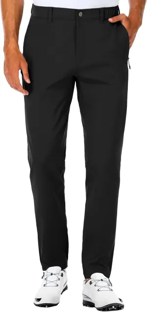 SPECIALMAGIC Golf Pants Men Stretch Slim fit Hiking Pants Lightweight Dress Casual Tapered Zipper Pockets