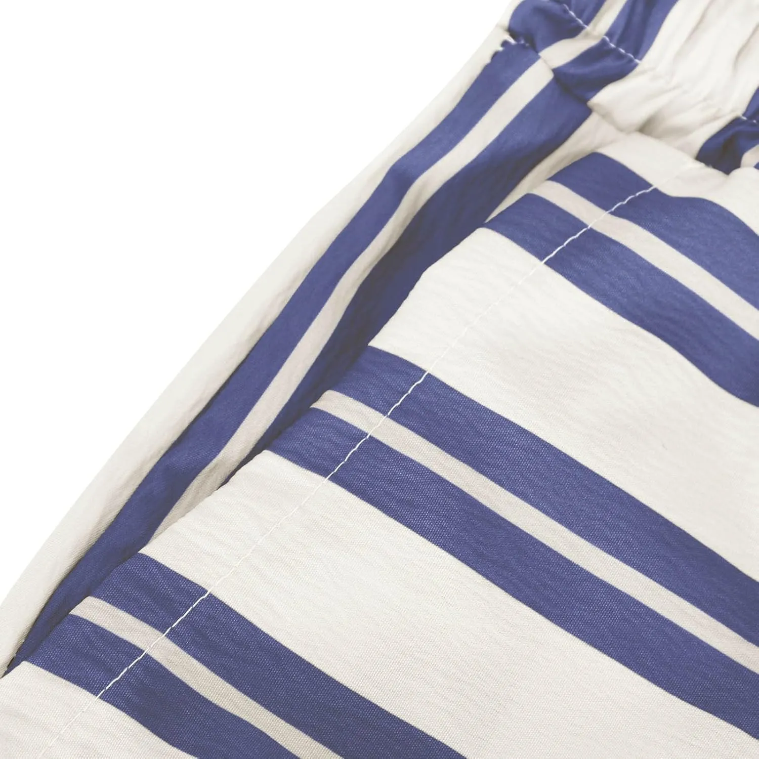 Striped Pants for Women Fashion Drawstring High Waist Palazzo Trousers with Pockets Loose Fit Wide Leg Lounge Pants