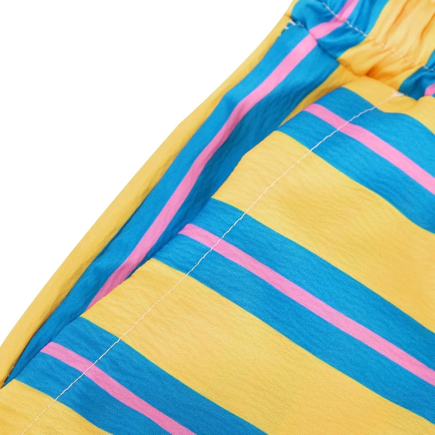Striped Pants for Women Fashion Drawstring High Waist Palazzo Trousers with Pockets Loose Fit Wide Leg Lounge Pants