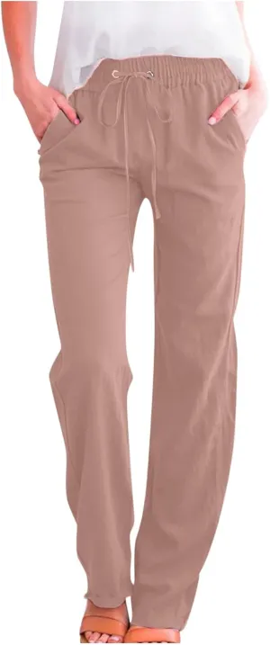 Sweater Wide Leg Pants Winter Velvet Work Slacks with Pockets Wide Leg Wide Leg