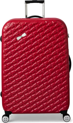 Ted Baker Women's Belle Fashion Lightweight Hardshell Spinner Luggage (Red, Checked-Large 30-Inch)