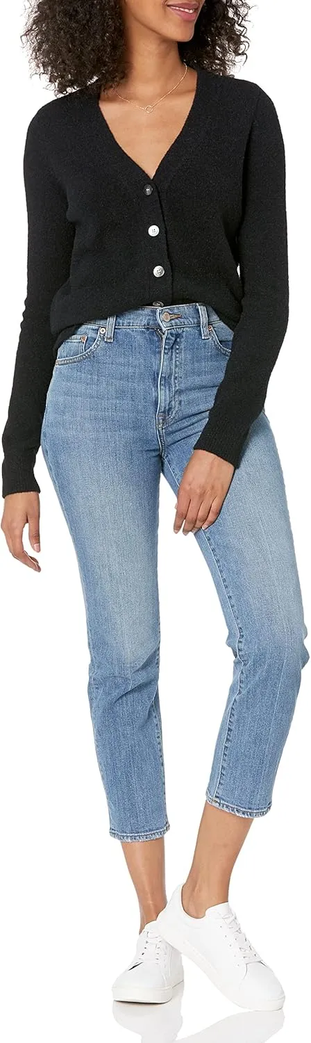 The Drop Women's Francine V-Neck Button Front Cozy Cardigan