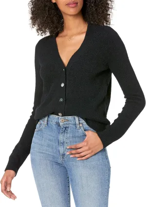 The Drop Women's Francine V-Neck Button Front Cozy Cardigan