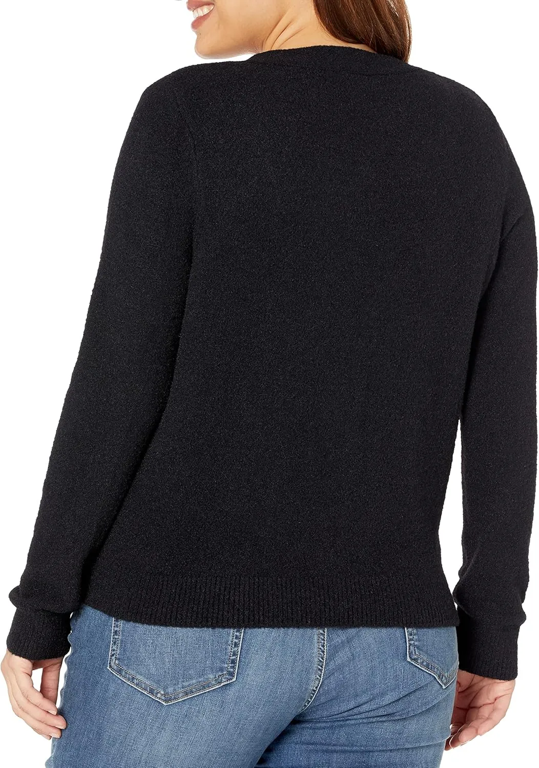 The Drop Women's Francine V-Neck Button Front Cozy Cardigan