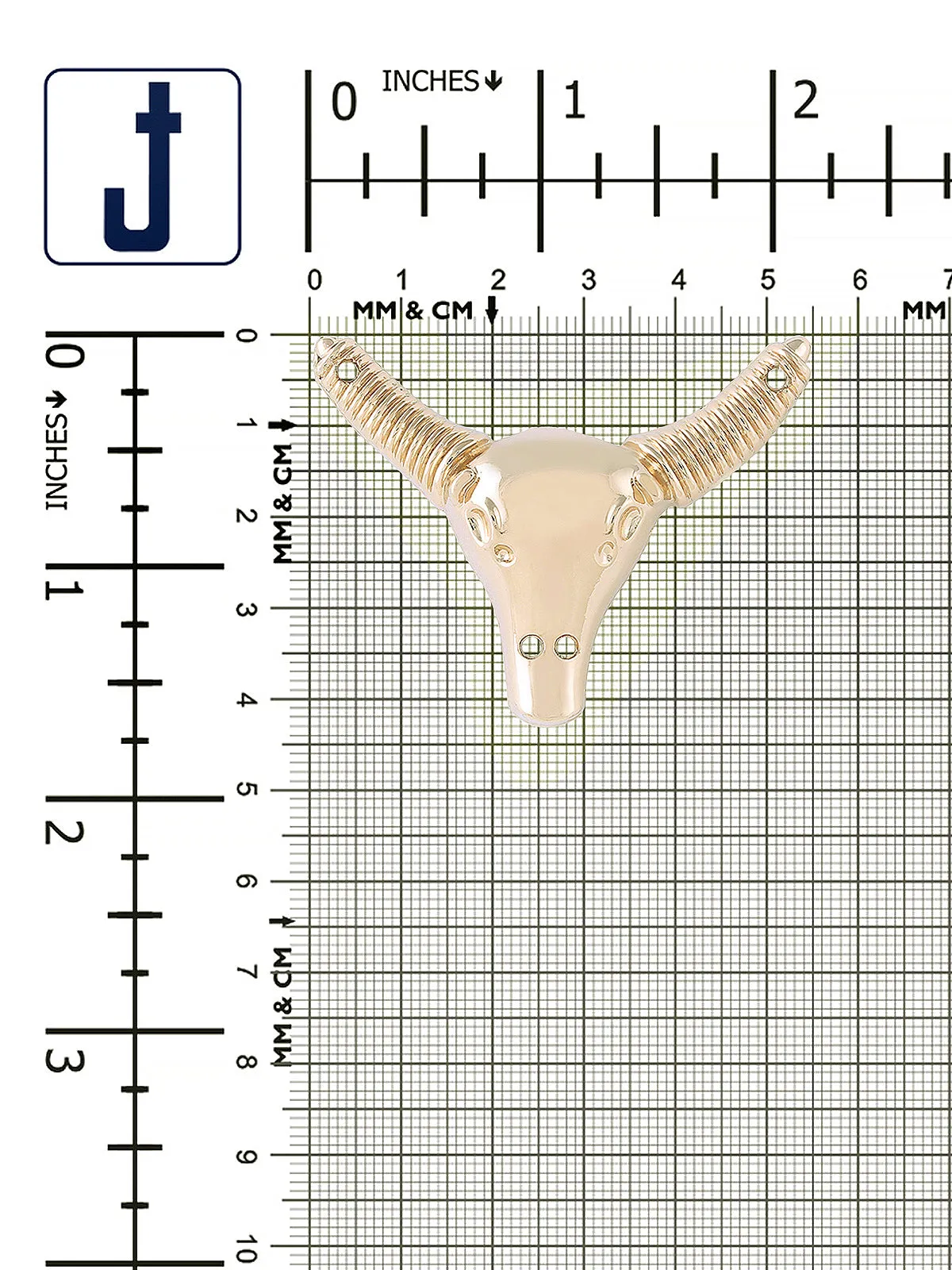 Unique & Funky Shining Bull Design Neckline