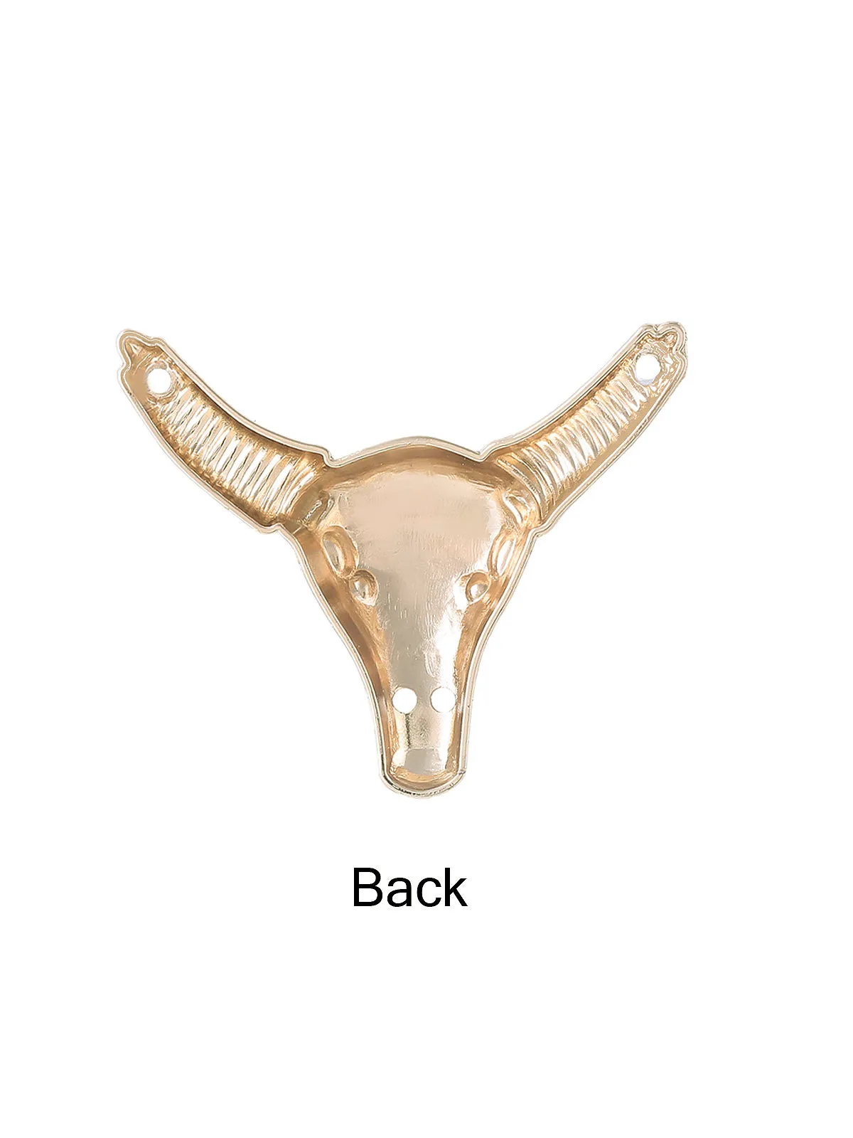 Unique & Funky Shining Bull Design Neckline