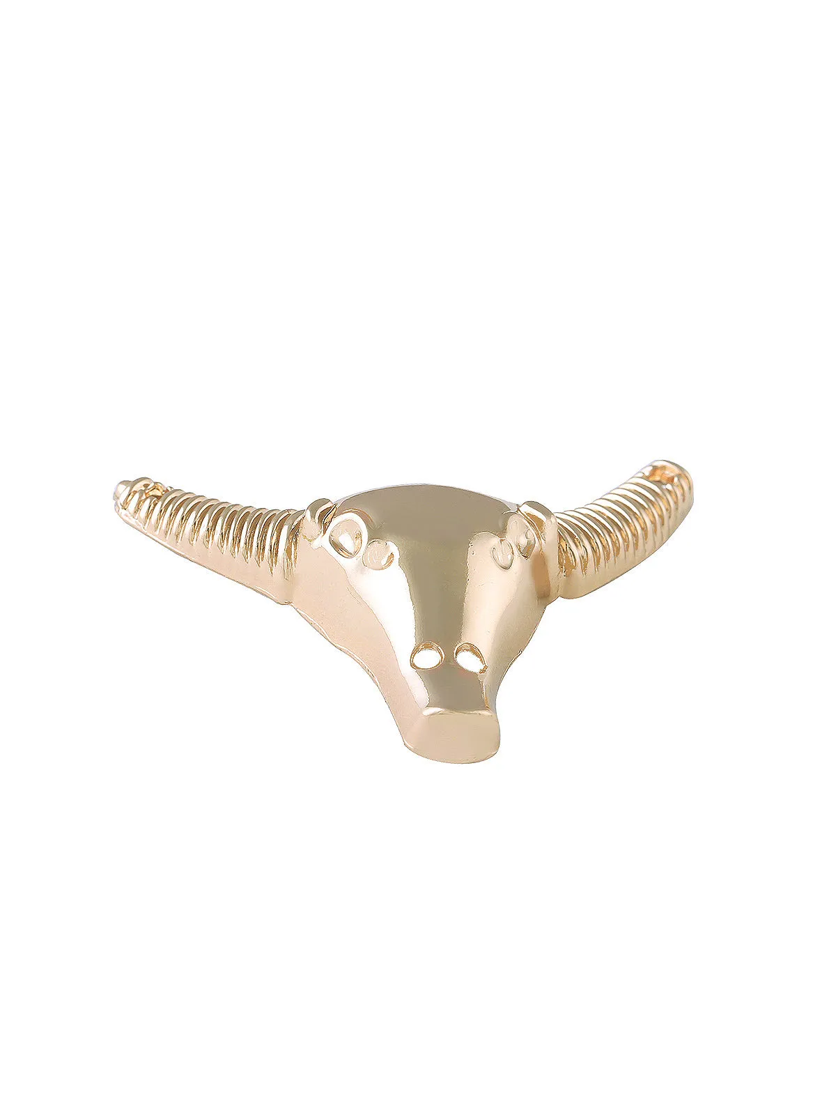 Unique & Funky Shining Bull Design Neckline