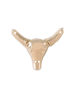 Unique & Funky Shining Bull Design Neckline