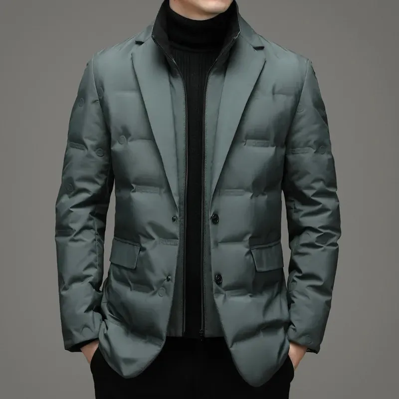 Urbane Frost Dual-Layered Down Filled Blazer