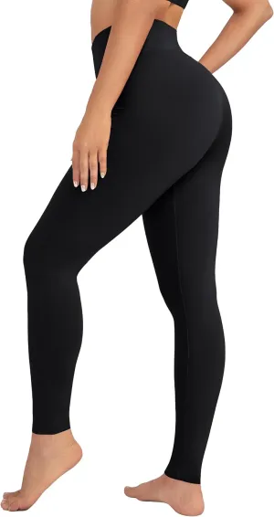 VALANDY High Waisted Leggings for Women Stretch Tummy Control Workout Running Yoga Pants Reg&Plus Size
