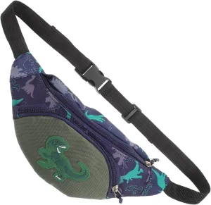VALICLUD Kids Fanny Pack Sports Waist Bag Pack, Crossbody Bag Belt Bag for Travel Hiking Running Chest Bag Childrens Bum Bag Green
