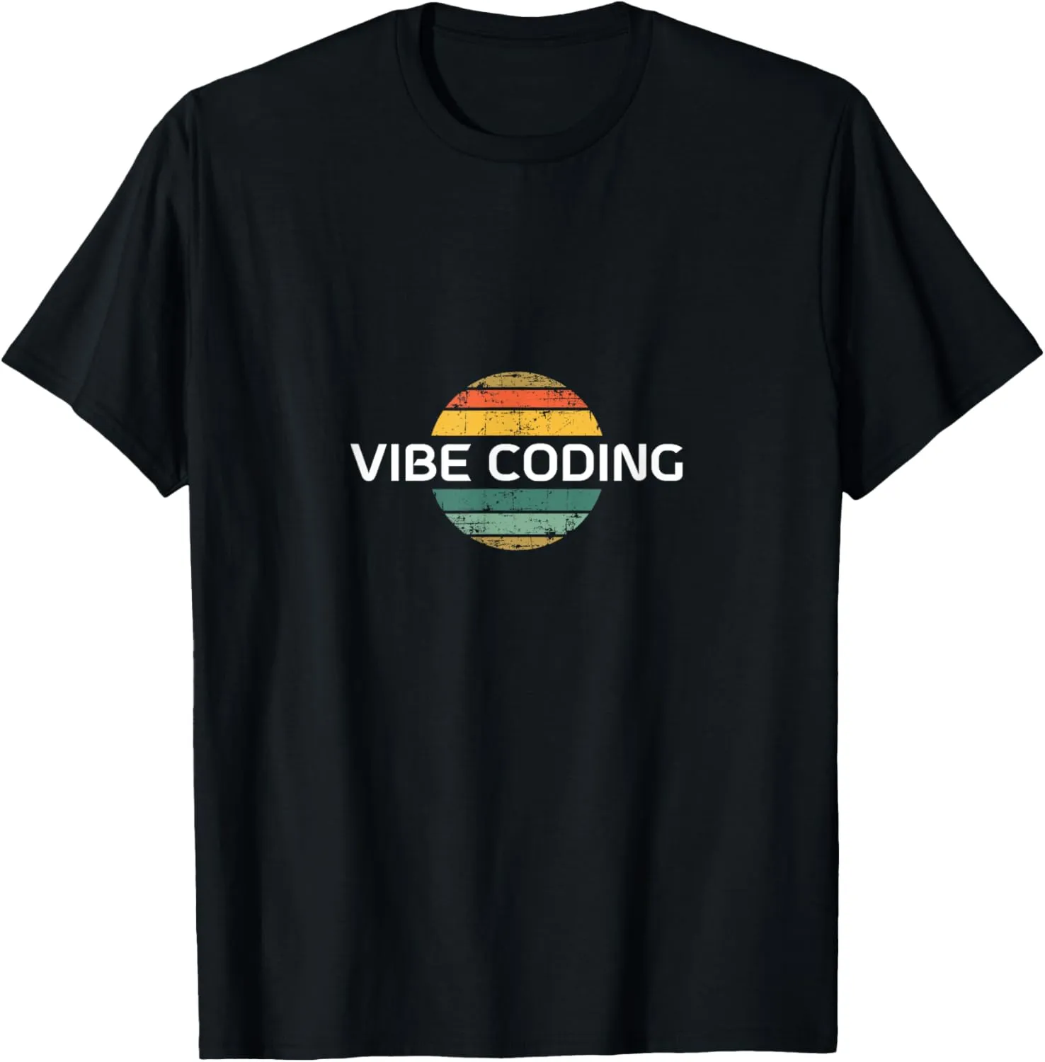 Vibe Coding  Retro Vintage Sunset T-Shirt