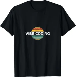 Vibe Coding  Retro Vintage Sunset T-Shirt
