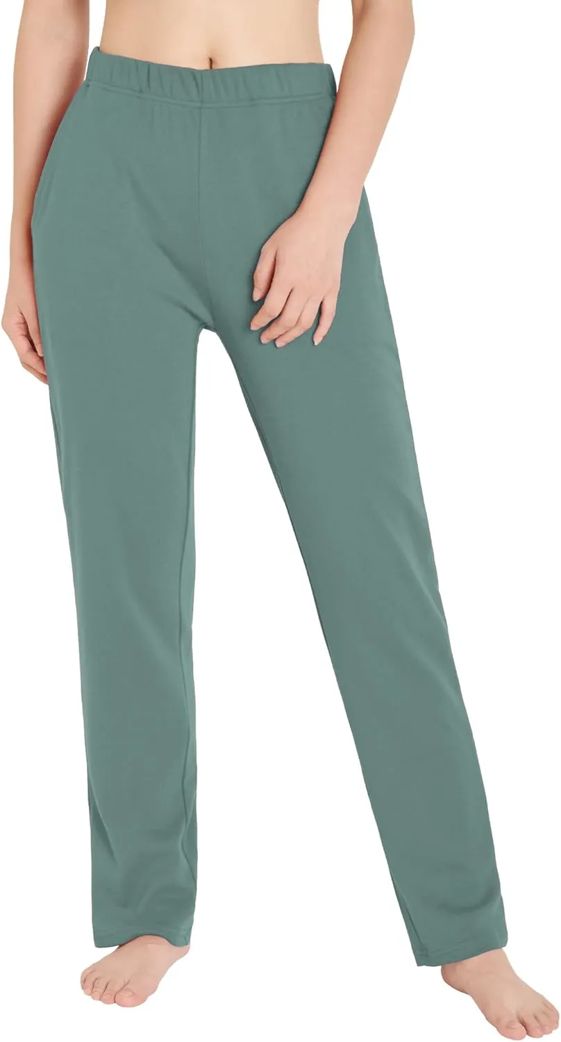 Weintee Women's Cotton Sweatpants Knit Pants with Pockets