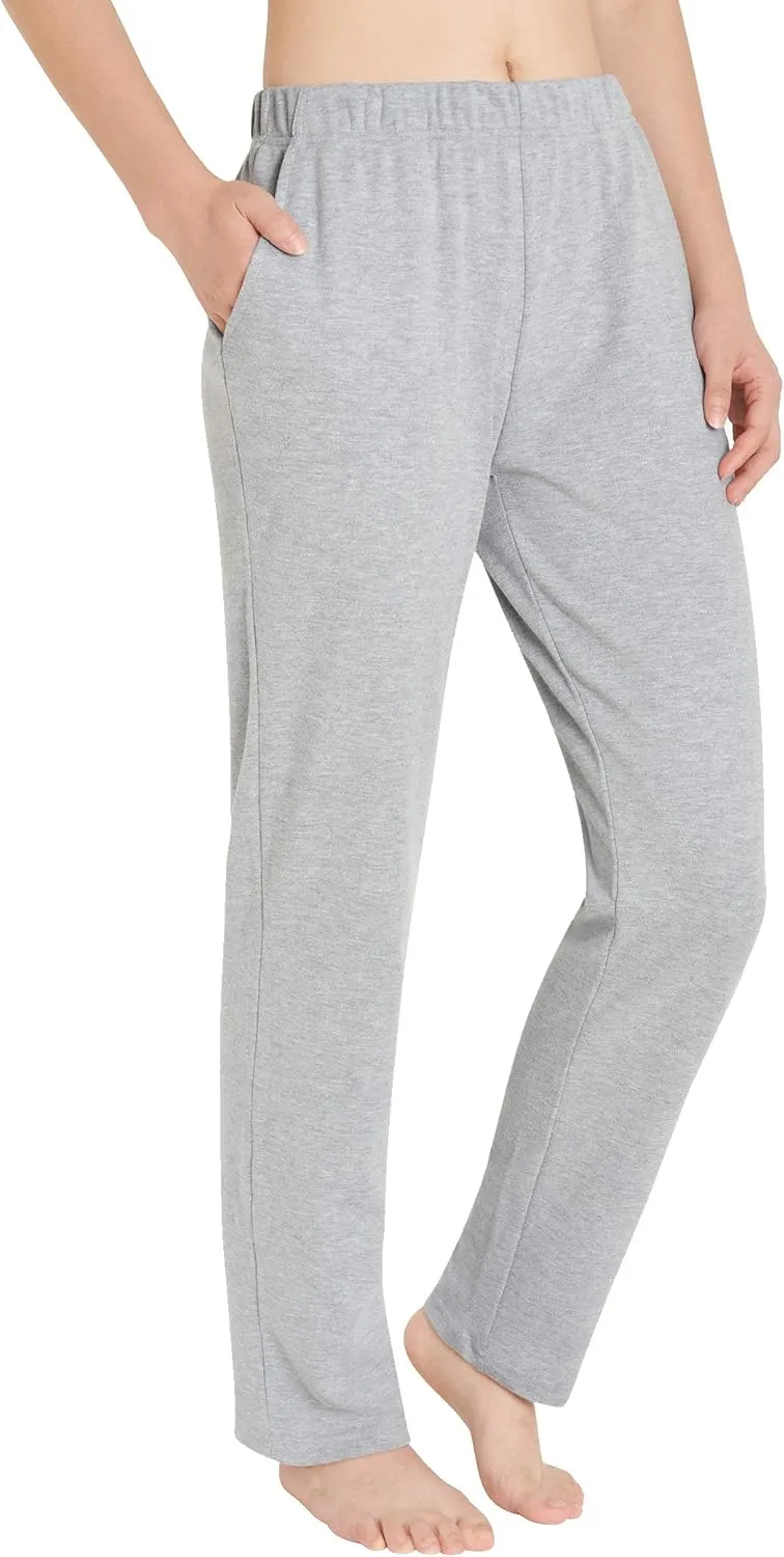 Weintee Women's Cotton Sweatpants Knit Pants with Pockets