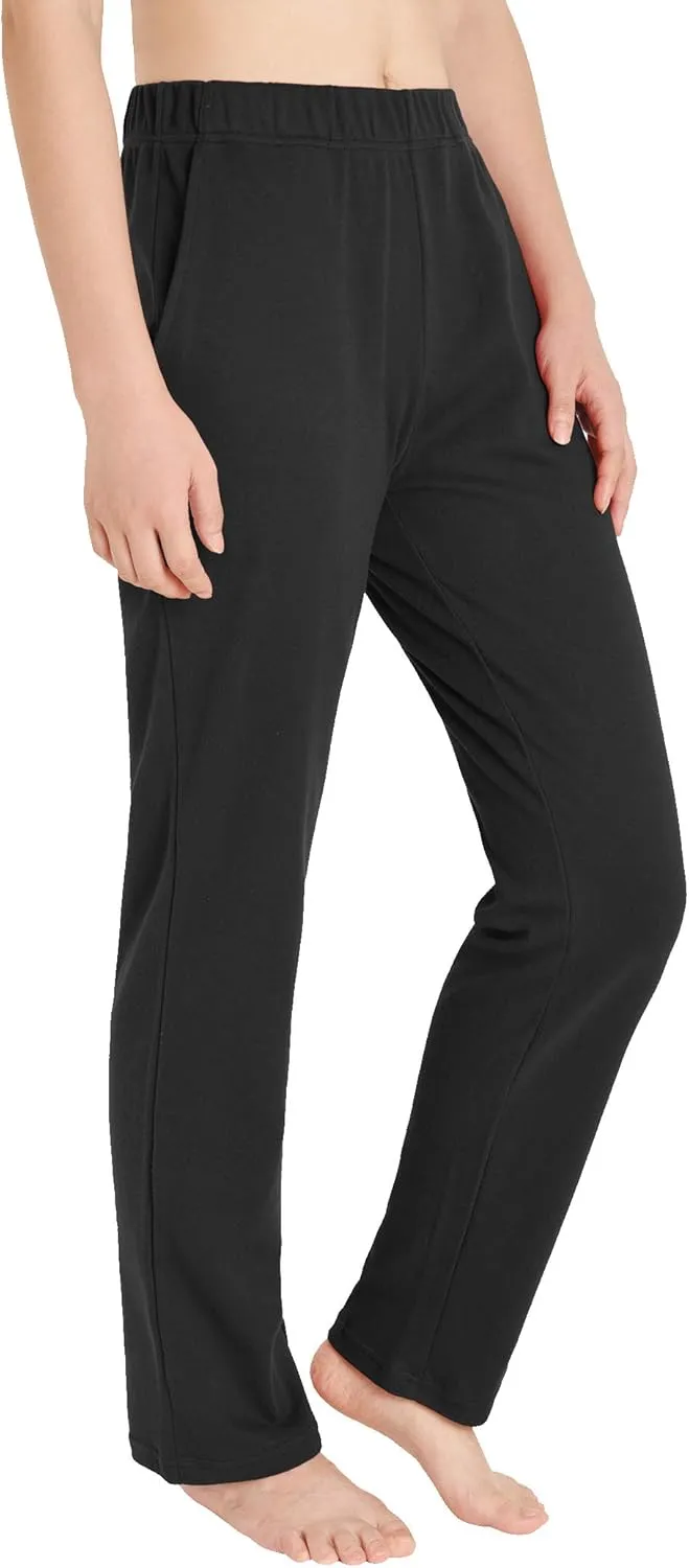 Weintee Women's Cotton Sweatpants Knit Pants with Pockets