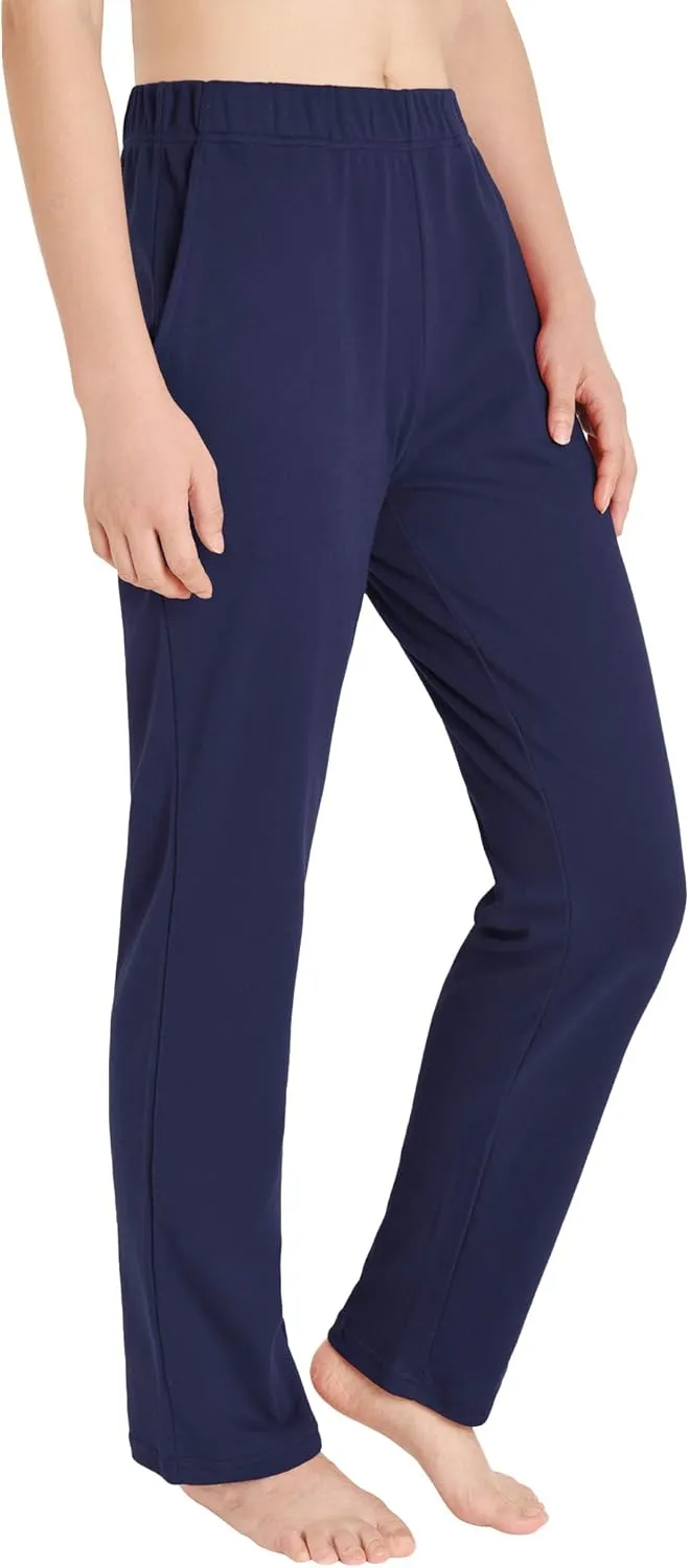 Weintee Women's Cotton Sweatpants Knit Pants with Pockets