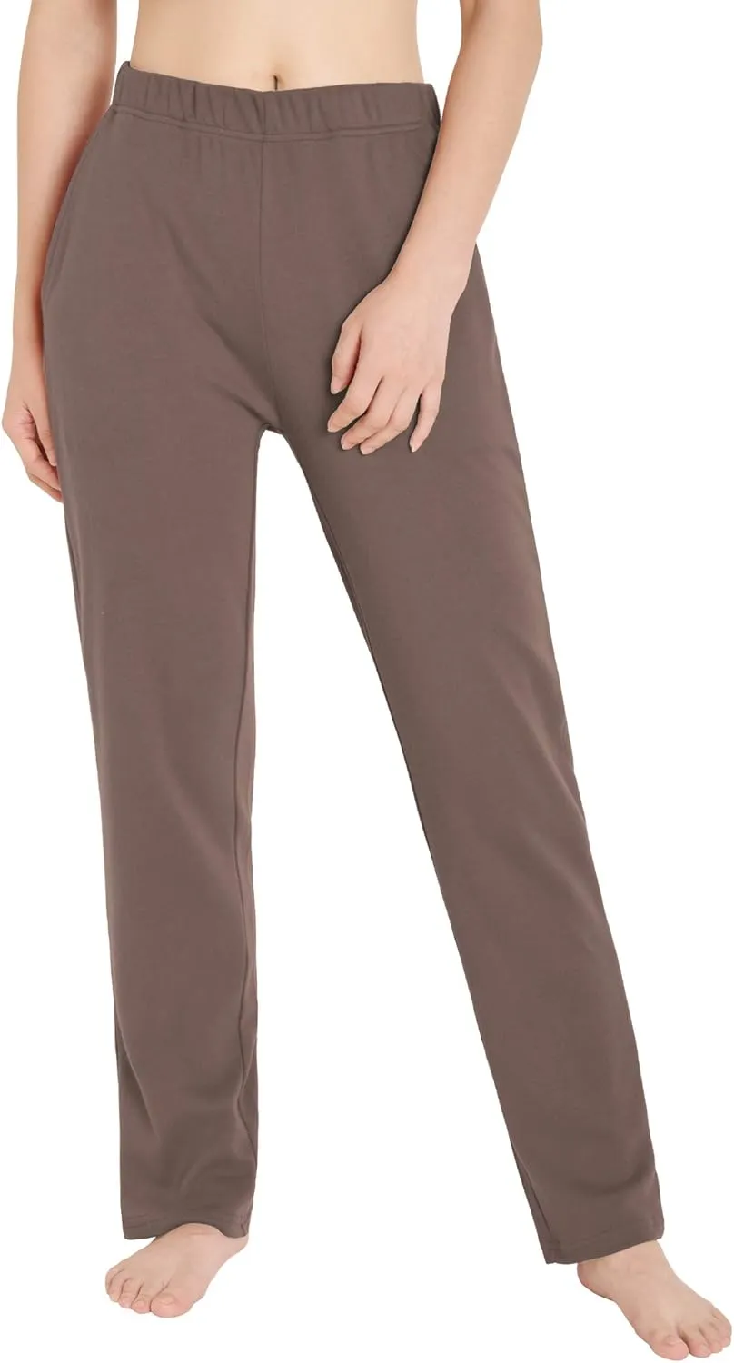 Weintee Women's Cotton Sweatpants Knit Pants with Pockets