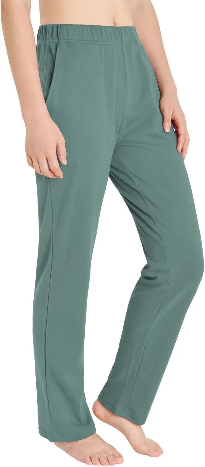 Weintee Women's Cotton Sweatpants Knit Pants with Pockets