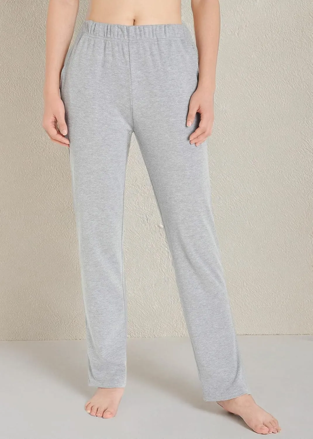 Weintee Women's Cotton Sweatpants Knit Pants with Pockets