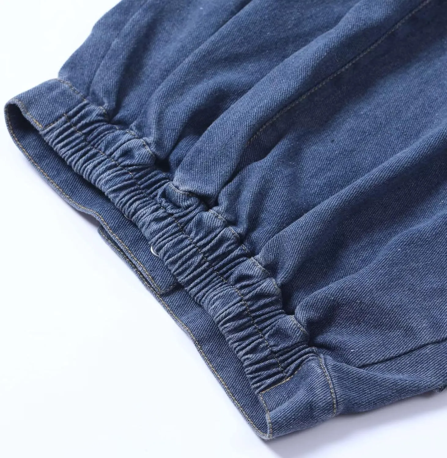 WELAKEN Jean Skirt for Girls Toddler & Kids II Girl's Elastic Waist A Line Mini Denim Skirts