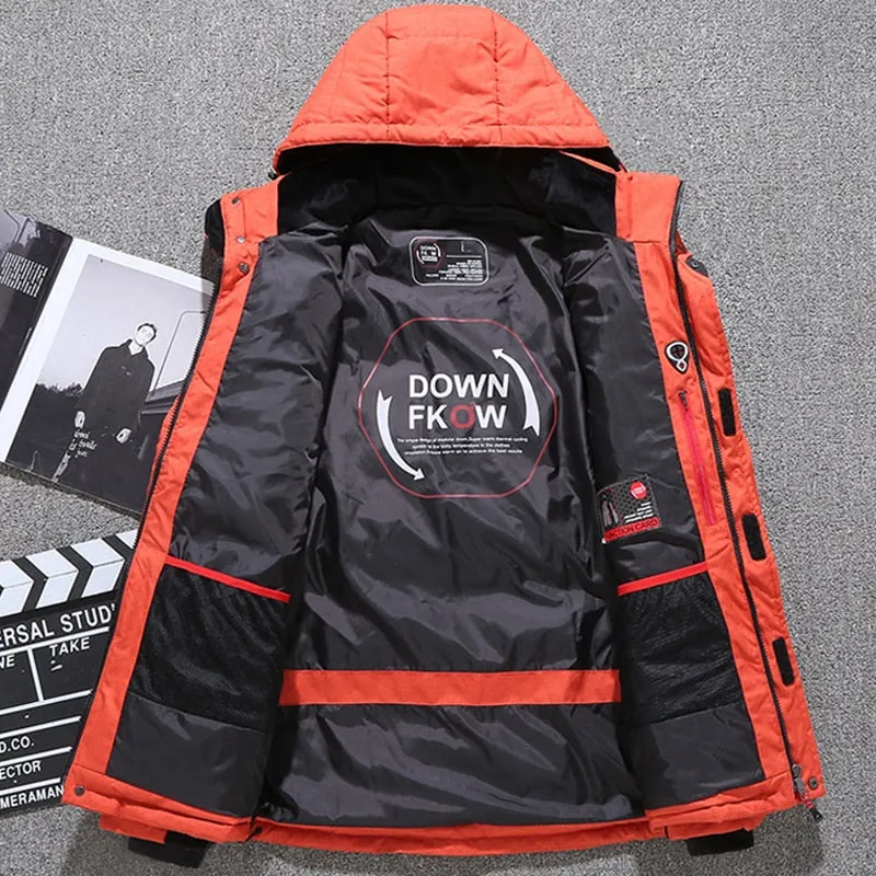 White Duck Down Hooded Jacket