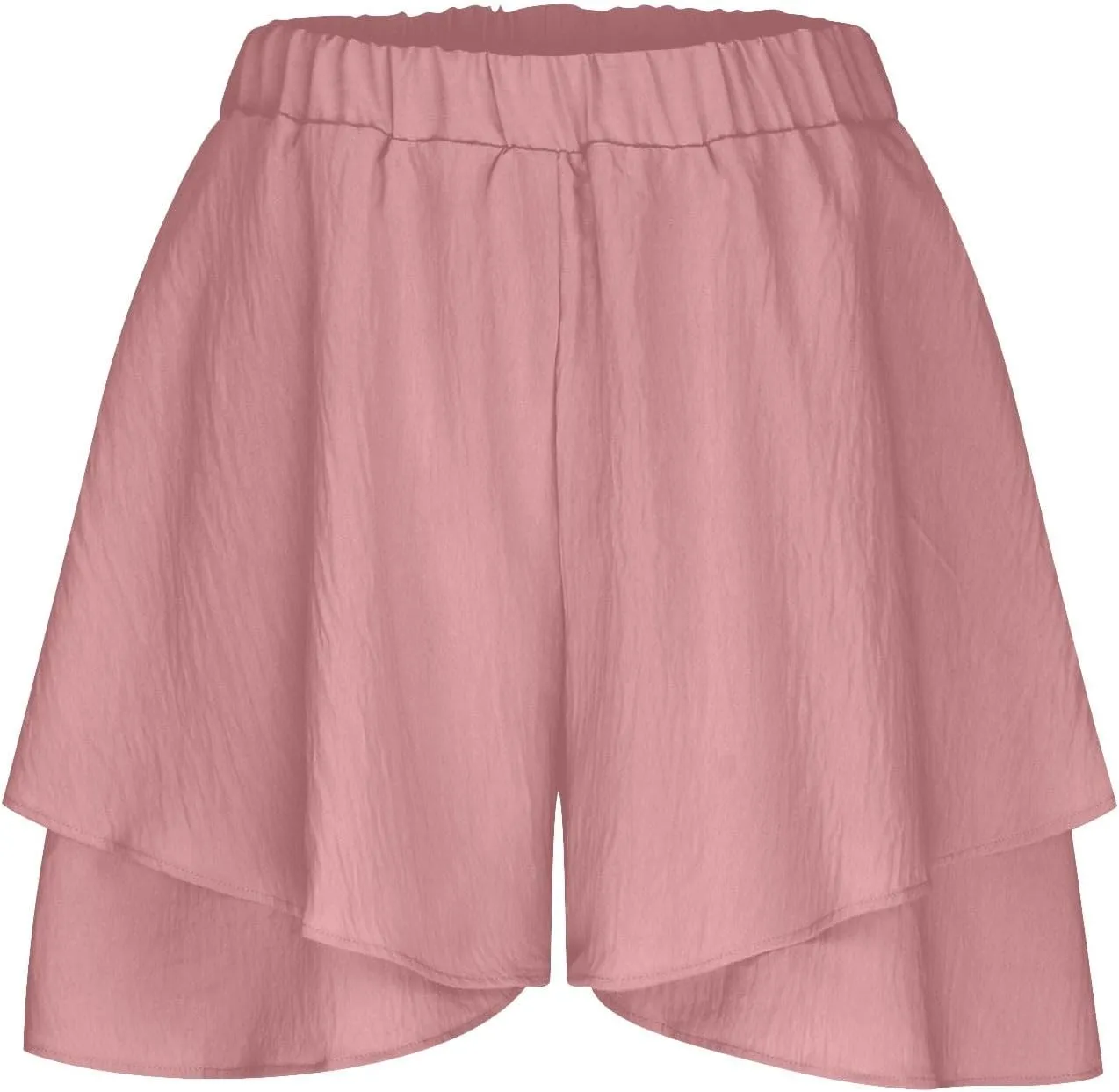 Women High Waist Ruffle Mini Shorts Skirt Layered Ruffle Hem Flared Short Flowy Casual Swing Beach Mini Short Skirt