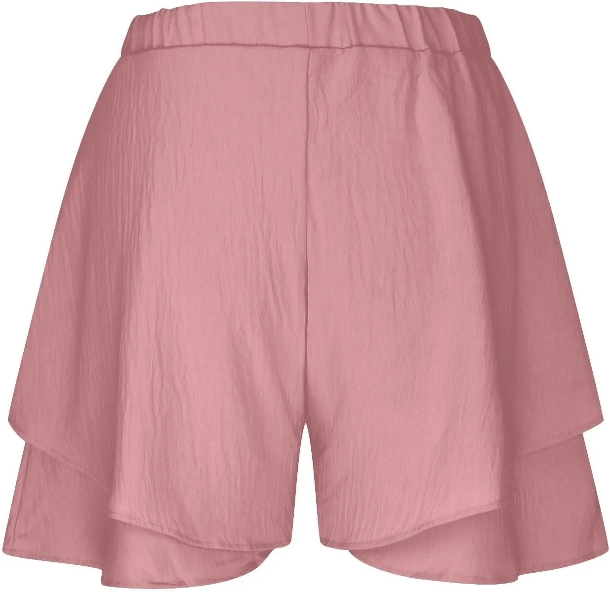 Women High Waist Ruffle Mini Shorts Skirt Layered Ruffle Hem Flared Short Flowy Casual Swing Beach Mini Short Skirt