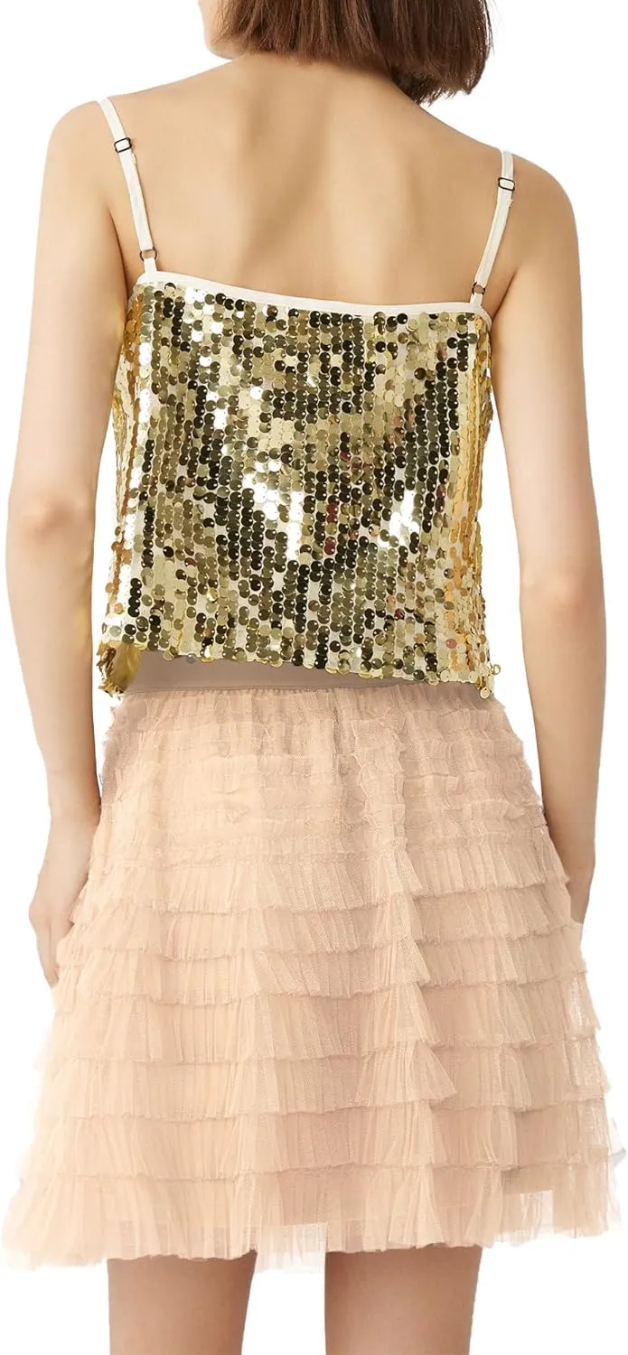 Women Tutu Skort Skirt Multi-Layered Elastic Waist Short Tulle Skirts for Ladies Night-Out Party Daily