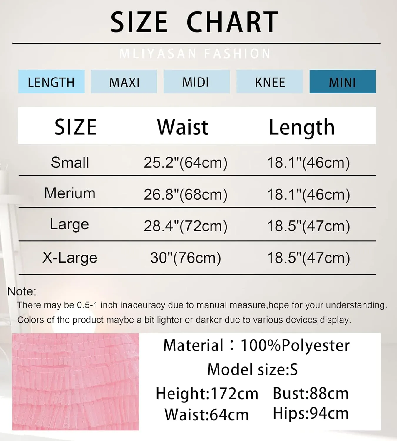 Women Tutu Skort Skirt Multi-Layered Elastic Waist Short Tulle Skirts for Ladies Night-Out Party Daily