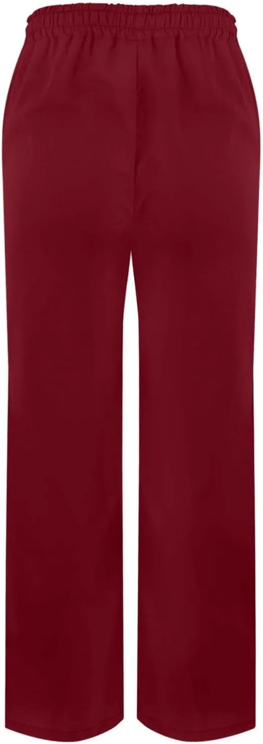 Womens Casual Cotton Linen Pants Lightweight Summer Relax Fit Elastic Waist Plus Size Solid Lounge Long Trousers