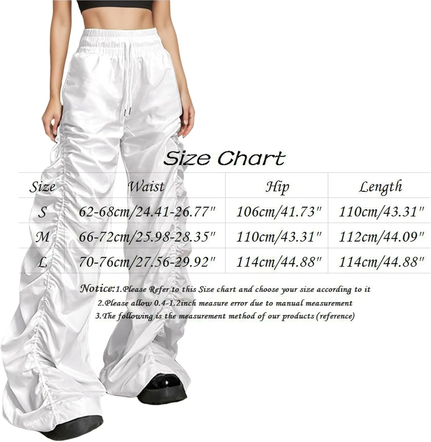 Women's Fleece Lined Pants Winter Athletic Hiking Jeans with Pockets Barrel Pants Elastic Waist