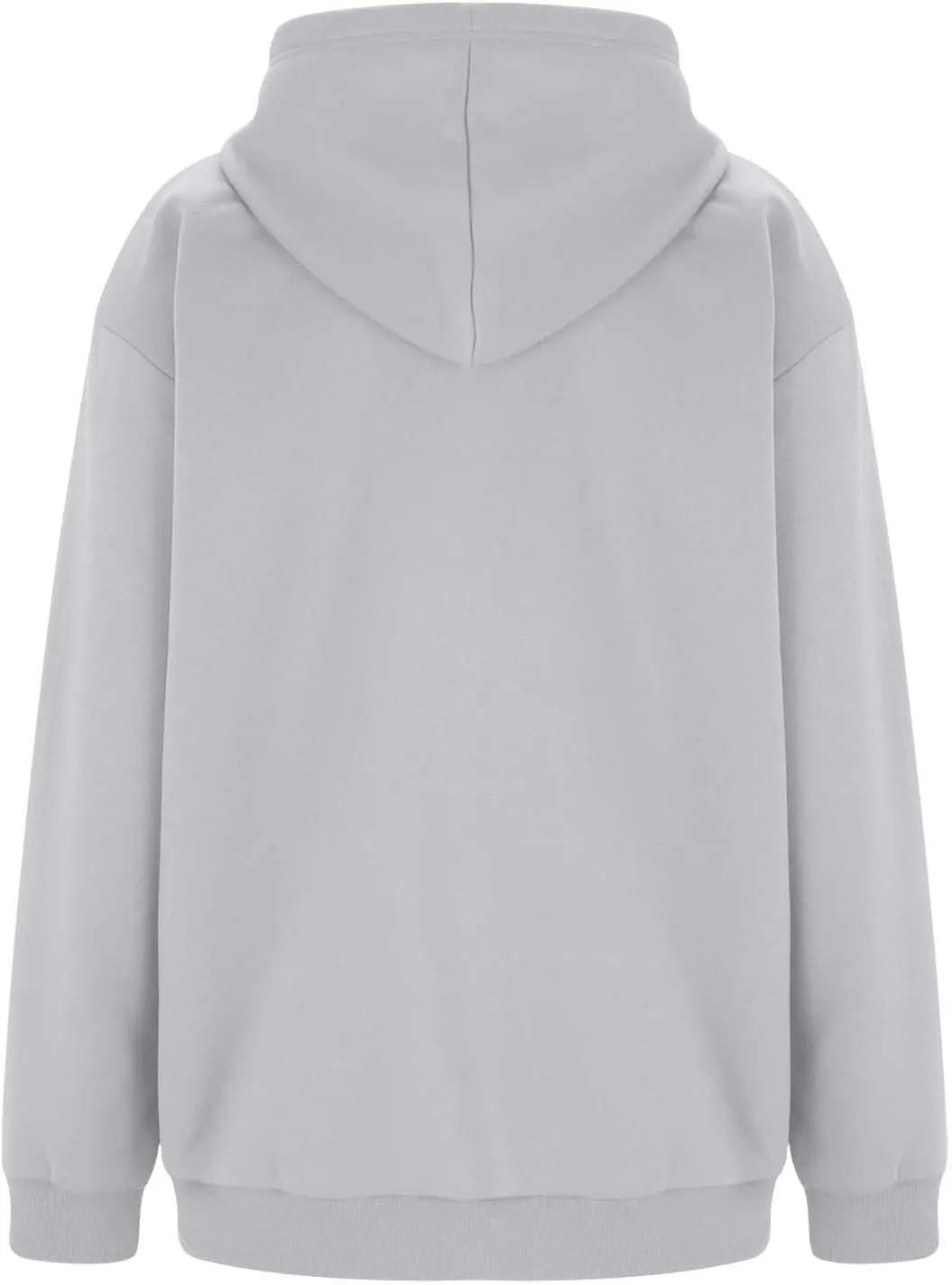 Women's Full Zip Up Sweatshirt Oversized Hooded Jacket Trendy Fleece Lined Hoodies Lightweight Gym Coats with Pockets