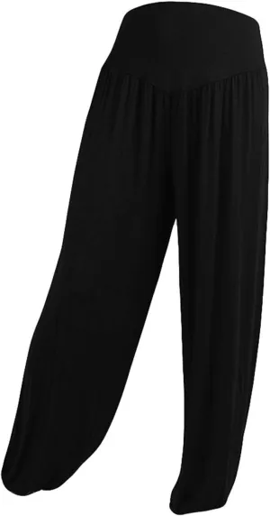 Women's Linen Blend Summer Lightweigt Pants Low Waist Baggy Stretchy Slim Fit Trousers Work Business