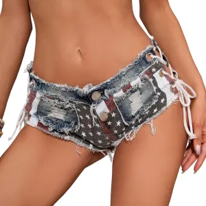 Women's Sexy Low Rise Mini Denim Shorts Jeans Hot Pants